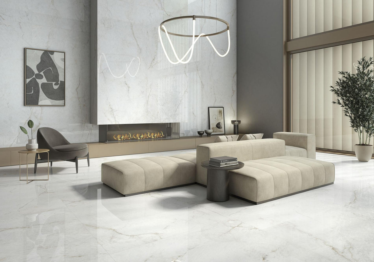 120x280 (6mm) XXL Crystal White  Poli  (Mur)