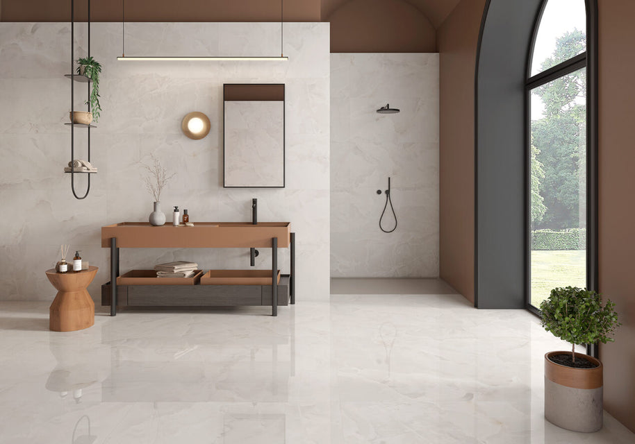 Ambiance NAVARTI – série Garner Shine Ivory, mise en situation du coloris
