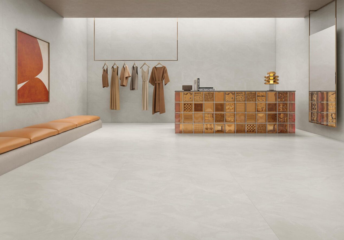Ambiance NAVARTI – série Athika White, mise en situation du coloris