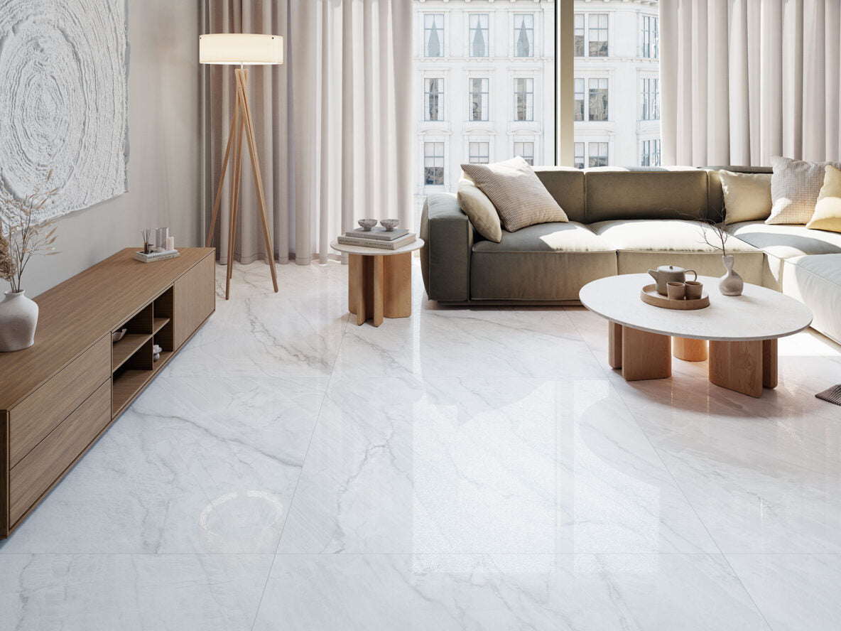 Ambiance NAVARTI – série Clarke Shine White, mise en situation du coloris