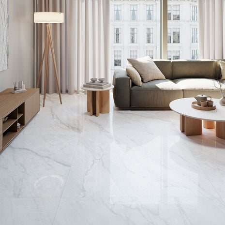 Ambiance NAVARTI – série Clarke Shine White, mise en situation du coloris