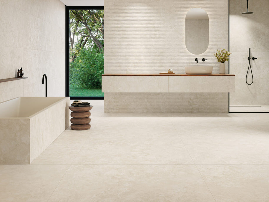 Ambiance NAVARTI – série Rlv Kea Crema, mise en situation du coloris