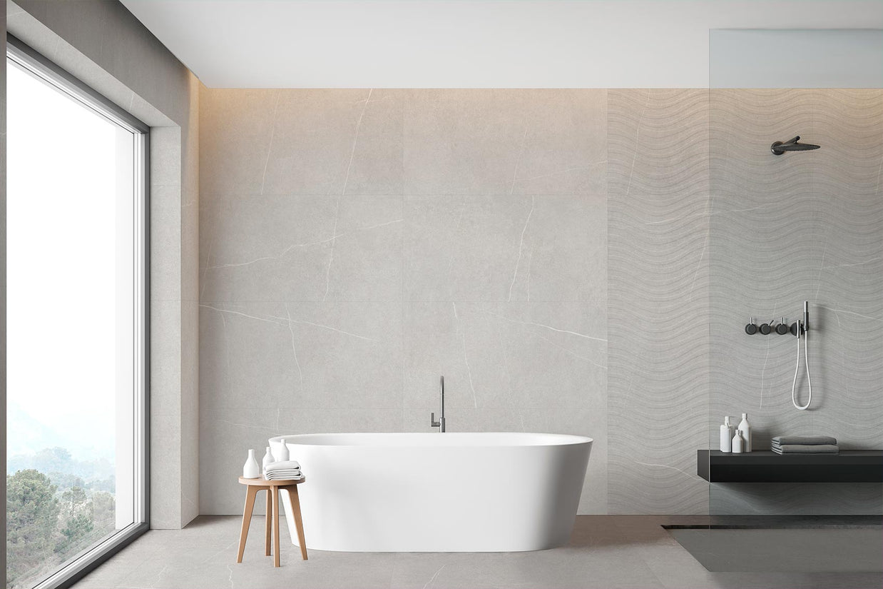 60x120 Kairos Pearl Decor Matt (Mur/Sol)