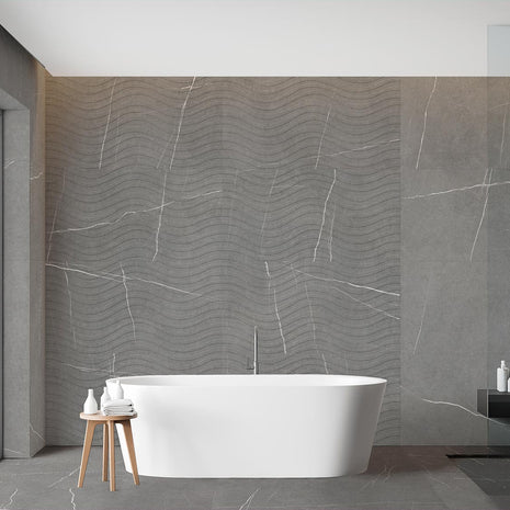60x120 Kairos Grey Decor Matt (Mur/Sol)