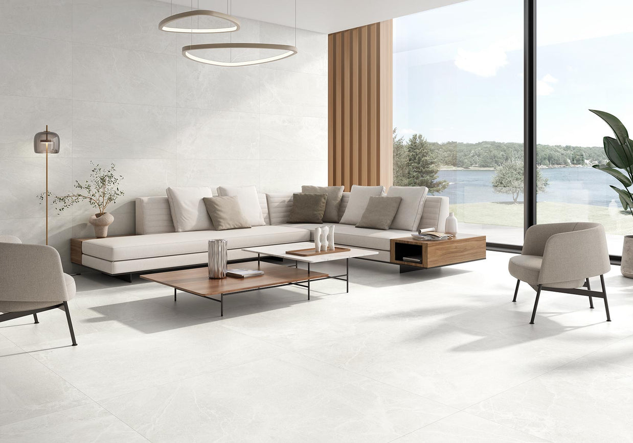 60x120 Burlington White Matt( Mur/Sol)