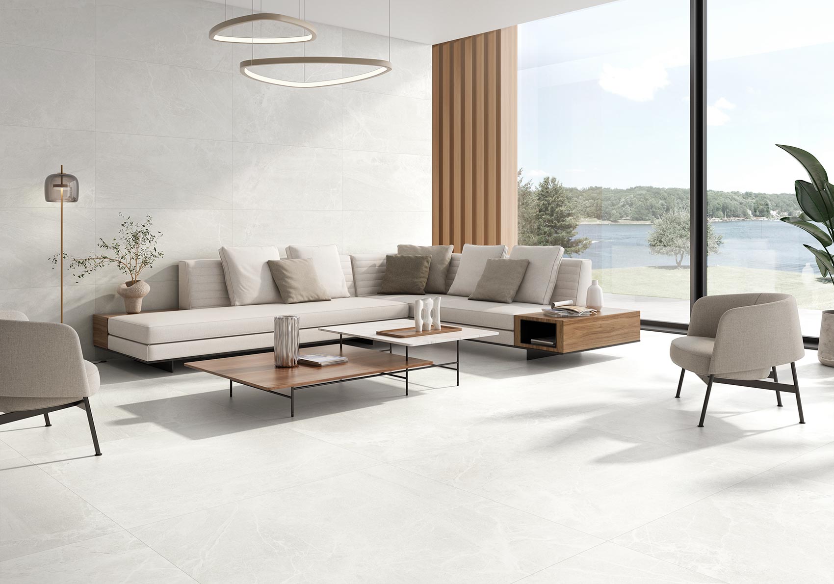 60x120 Portlandsteen mat (muur/vloer)