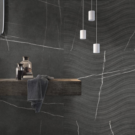 60x120 Kairos Graphite Decor Matt (Mur/Sol)