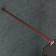 Paroi Douche Fixe Verre/Profil Champagne 8mm 80Lx200H