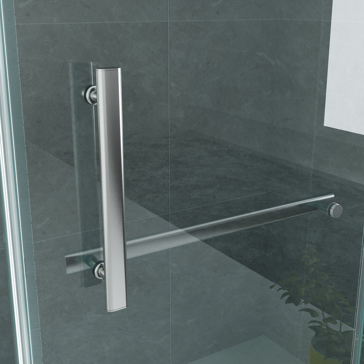 Cabine De Douche KIT  80x120x195 Porte De Douche Battante Verre Clair 8mm