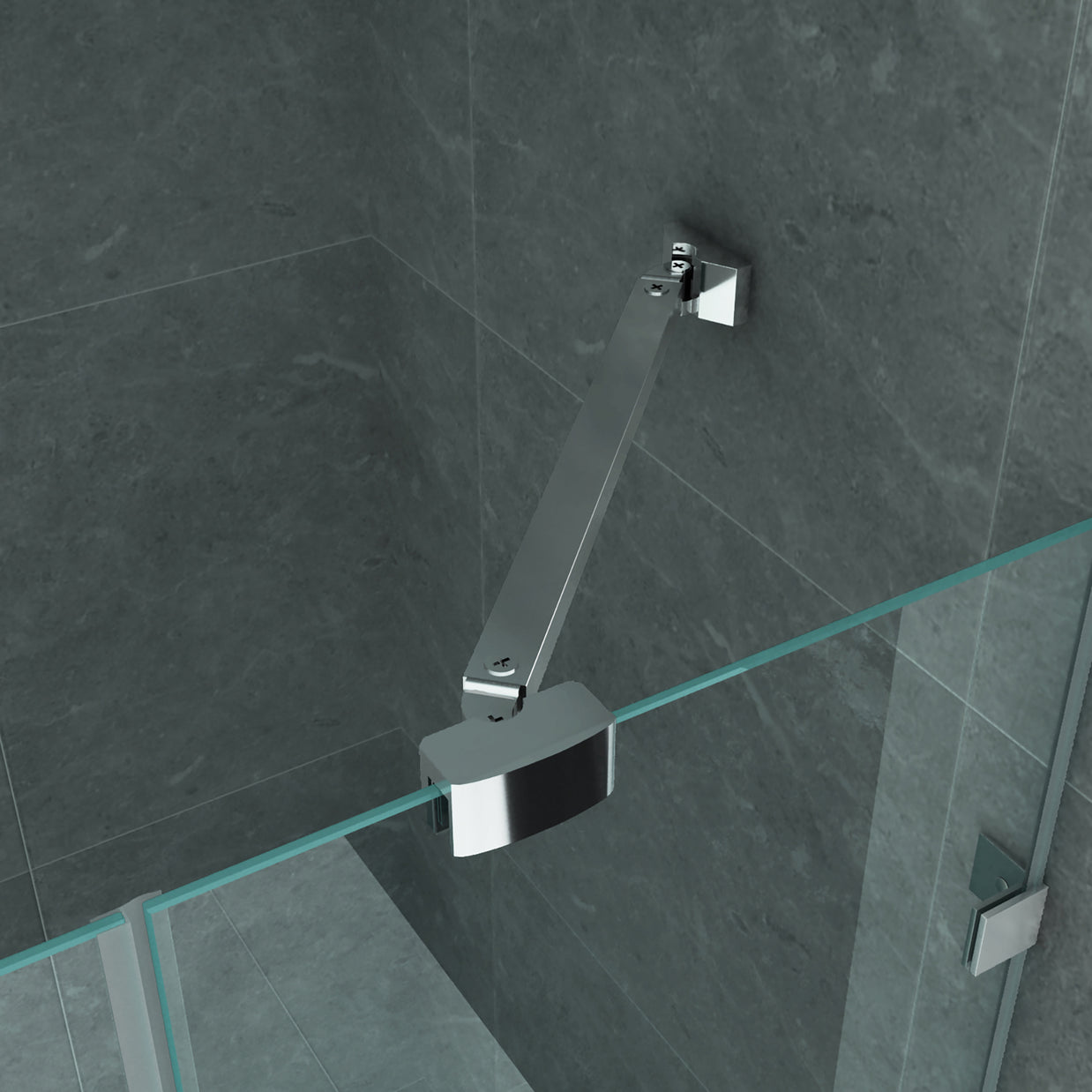 Cabine De Douche KIT  80x120x195 Porte De Douche Battante Verre Clair 8mm