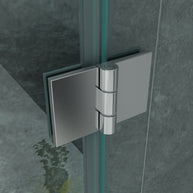 Cabine De Douche KIT  80x120x195 Porte De Douche Battante Verre Clair 8mm