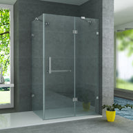 Cabine De Douche KIT  80x120x195 Porte De Douche Battante Verre Clair 8mm