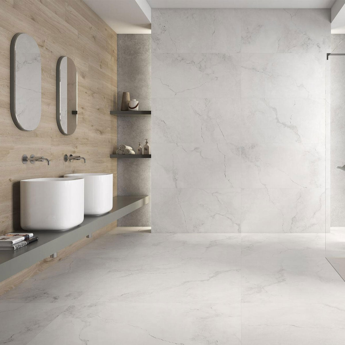 60x120 Creta White Poli (Mur/Sol)