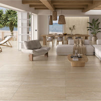 Ambiance FANAL : Travertino Beige 3Dsoft et antidérapant