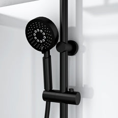 Cabine De Douche MARANI  90x120x225 KIT Porte De Douche Coulissante Verre Fume Profile Noir 8mm