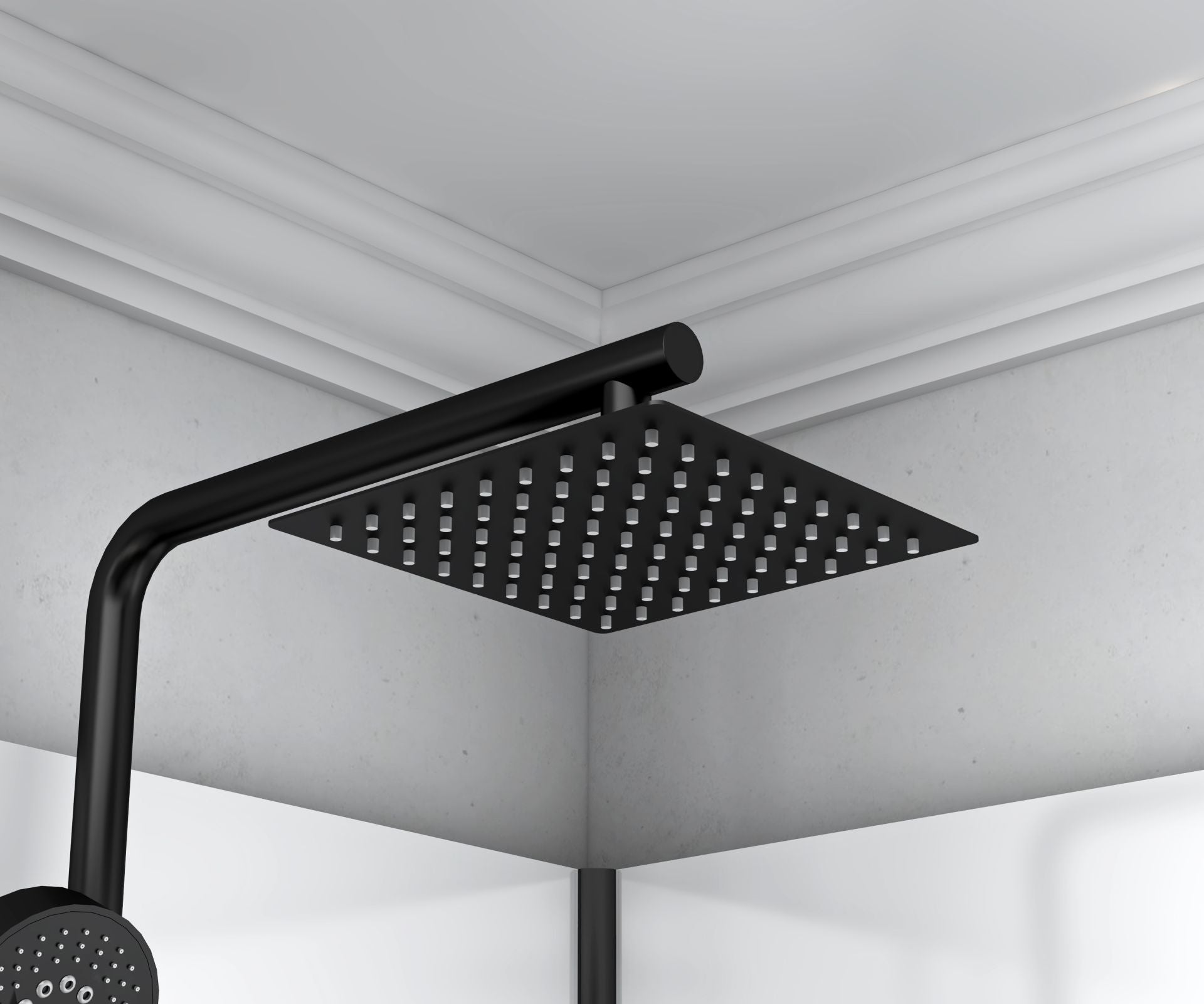 Cabine De Douche MARANI  90x120x225 KIT Porte De Douche Coulissante Verre Fume Profile Noir 8mm