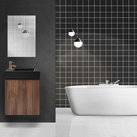 Meuble de Toilette ALONI MIKARO Bois 40X50X22CM = Pack Complet - Akdeniz Deco
