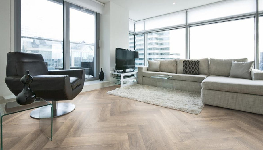 Parquet Stratifie 12mm Group THYS Empire Herringbone 456 Oak Nottingham