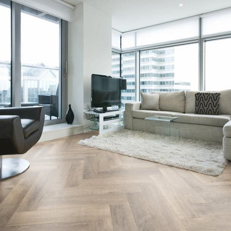 Parquet Stratifie 12mm Group THYS Empire Herringbone 456 Oak Nottingham