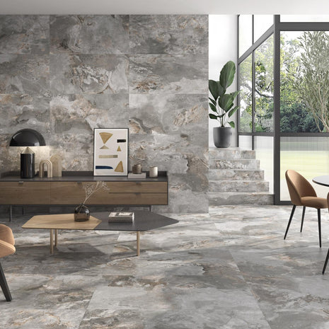 Ambiance PAMESA Slate Way Ash – illustration de la série et du coloris