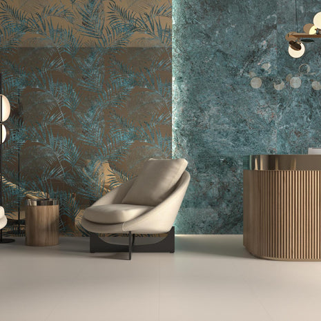 Ambiance de la série PAMESA Lux Kionia Palm Smeraldo