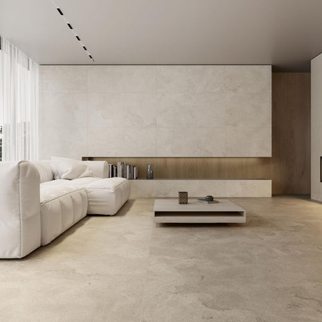Ambiance PAMESA Portlandstone Taupe – illustration de la série et du coloris