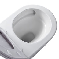 Wc Suspendu PRO Tornado Flush Kit avec abattant soft close 36x32x49cm Compact Blanc Brillant