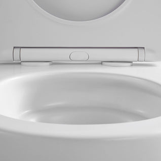 Wc Suspendu PRO Kit Tornado Flush avec abattant soft close 36x32x49cm Compact Blanc Mat