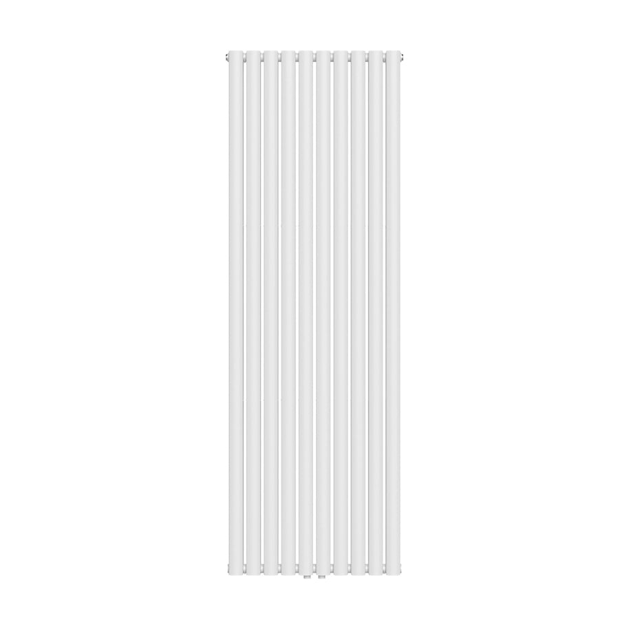 Radiarteur Vertical Oval Double Blanc Brillant 1800x600 -2x10-2050w - Akdeniz Deco