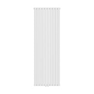 Radiarteur Vertical Oval Double Blanc Brillant 1800x600 -2x10-2050w - Akdeniz Deco