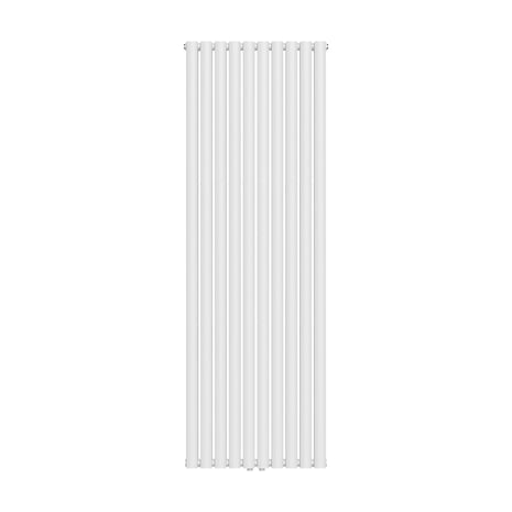 Radiarteur Vertical Oval Double Blanc Brillant 1800x600 -2x10-2050w - Akdeniz Deco