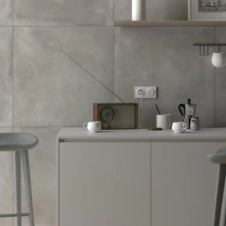 60x60x2cm Durzig White Matt Rectifier Anti-slip R11