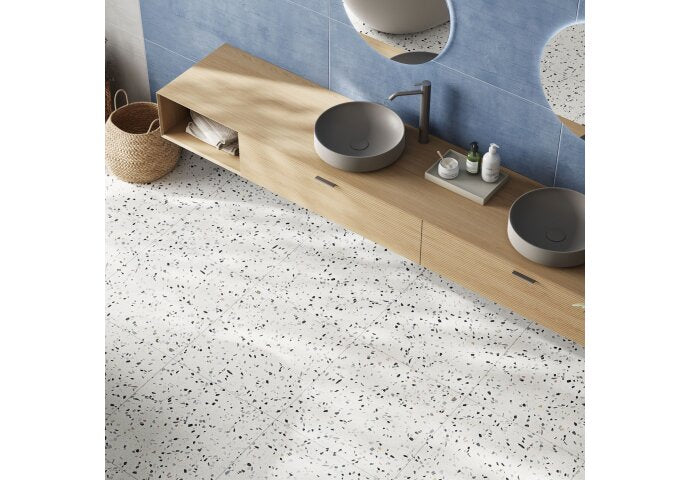60x60 Terrazzo Blu Matt (Mur/Sol)