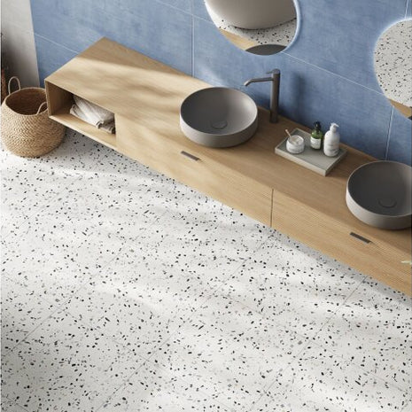 60x60 Terrazzo Blu Matt (Mur/Sol)