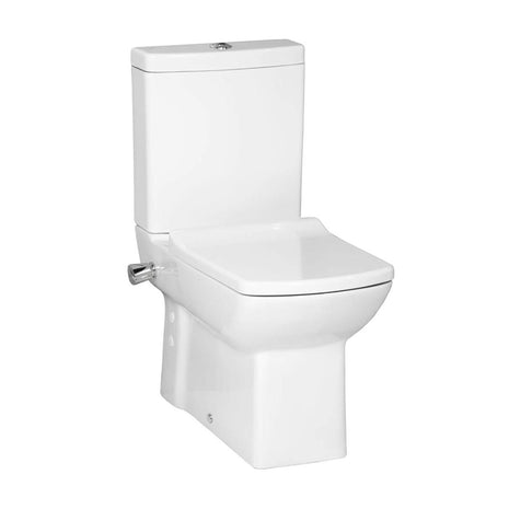 Wc à Poser LARA BLANC avec Robinet Intégré(hygiénique) Sortie Mur/Sol = Pack Complet - Akdeniz Deco