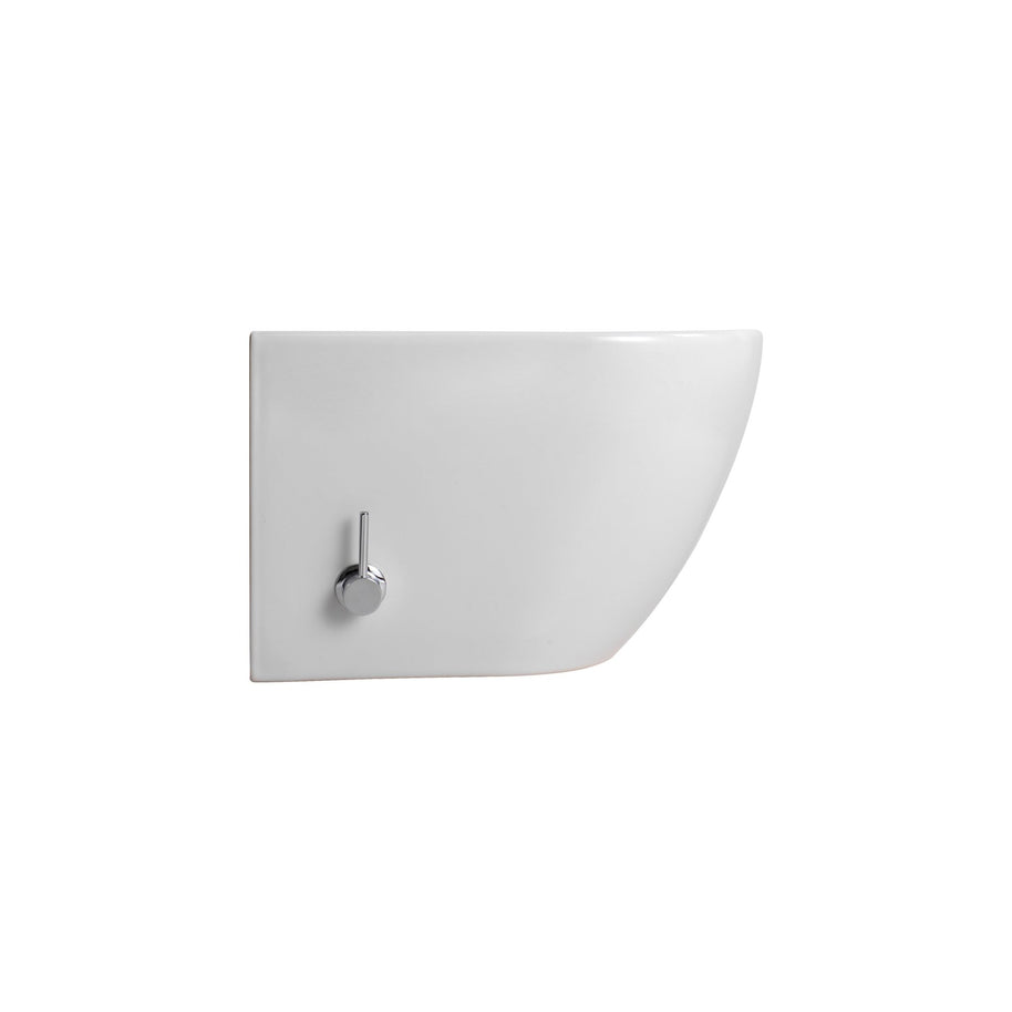 Wc Suspendu Aloni Darlo avec Robinet Froid Intégré BLANC BRILLANT (hygiénique) + Abattant = PACK - Akdeniz Deco