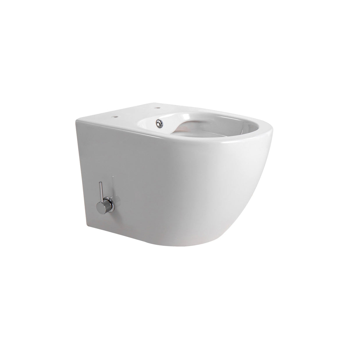 Wc Suspendu Aloni Darlo avec Robinet Froid Intégré BLANC BRILLANT (hygiénique) + Abattant = PACK - Akdeniz Deco