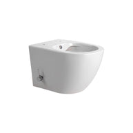 Wc Suspendu Aloni Darlo avec Robinet Froid Intégré BLANC BRILLANT (hygiénique) + Abattant = PACK - Akdeniz Deco