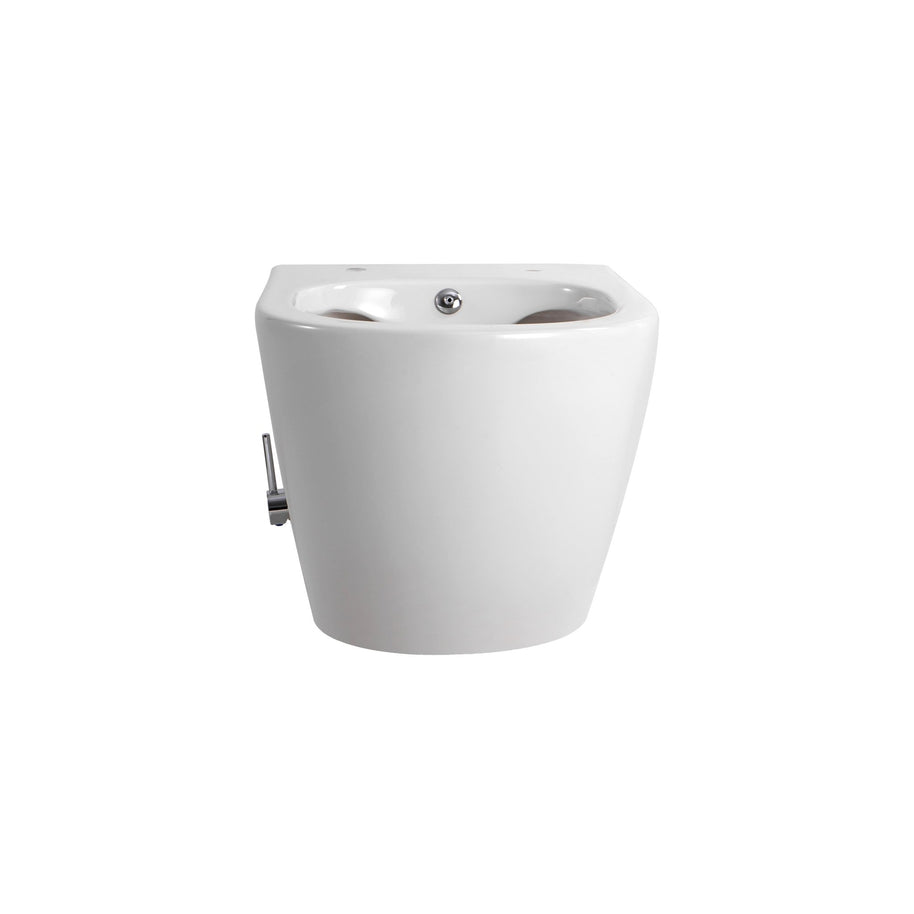 Wc Suspendu Aloni Darlo avec Robinet Froid Intégré BLANC BRILLANT (hygiénique) + Abattant = PACK - Akdeniz Deco