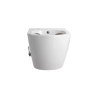 Wc Suspendu Aloni Darlo avec Robinet Froid Intégré BLANC BRILLANT (hygiénique) + Abattant = PACK - Akdeniz Deco
