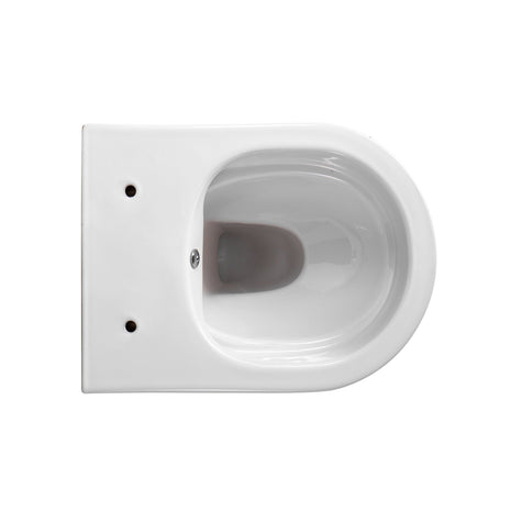 Wc Suspendu Aloni Darlo avec Robinet Froid Intégré BLANC BRILLANT (hygiénique) + Abattant = PACK - Akdeniz Deco